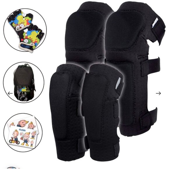 Simply Kids 2nd Gen Protective Gear Set For Kids - Gloves Elbow & Knee Pads Ages - Picture 1 of 10